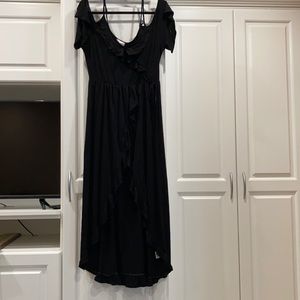 NWT BONGO black cold shoulder long dress Size XL